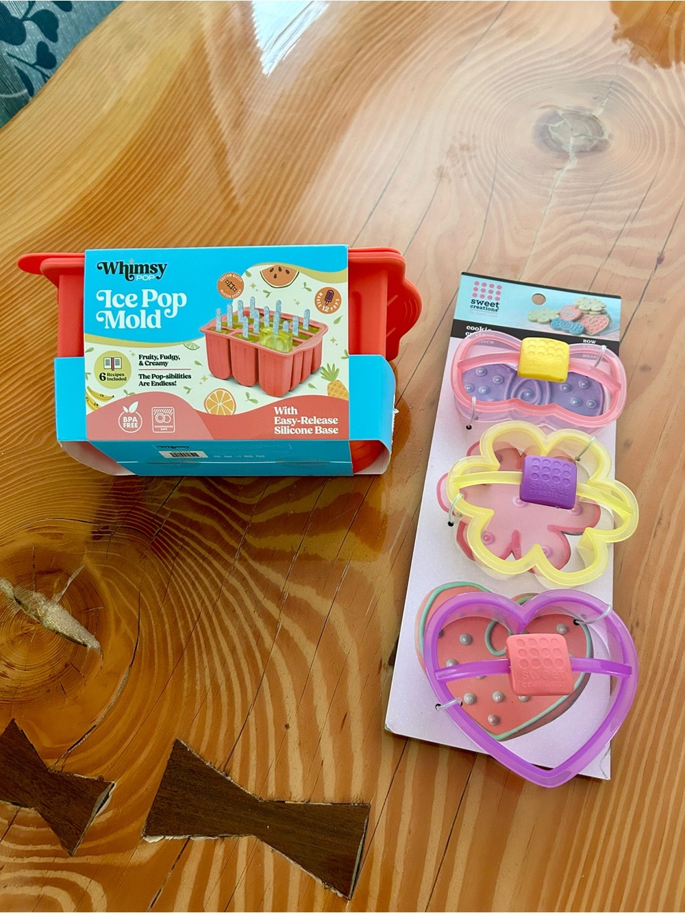 Silicone Popsicle Mold and Cookie Cutters Set